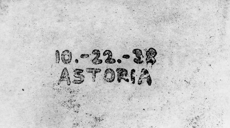 «10.-22.-38 ASTORIA» - текст первой ксерокопии
