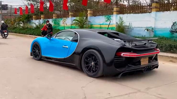 Вьетнамские умельцы «слепили» из глины рабочую копию Bugatti Chiron