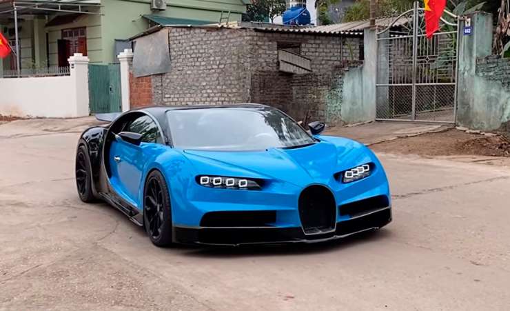 Вьетнамские умельцы «слепили» из глины рабочую копию Bugatti Chiron